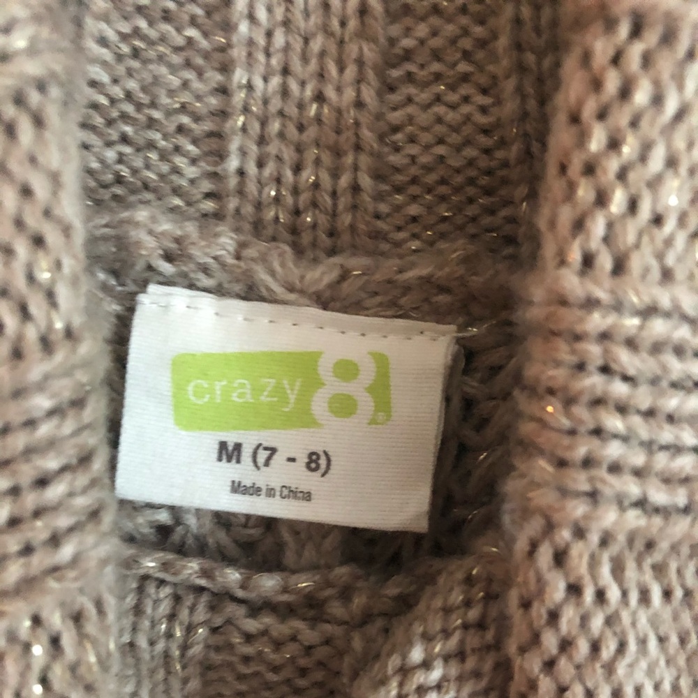 Crazy 8 girls turtleneck poncho/sweater - Picture 3 of 3